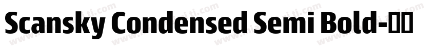 Scansky Condensed Semi Bold字体转换